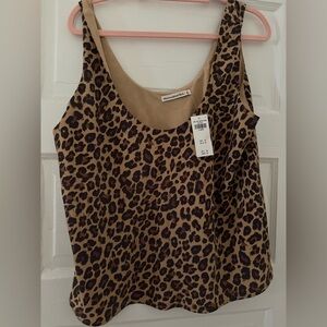 Abercrombie & Fitch Black and Brown Sleeveless Tank Top